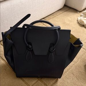 Navy Celine Knot tote
